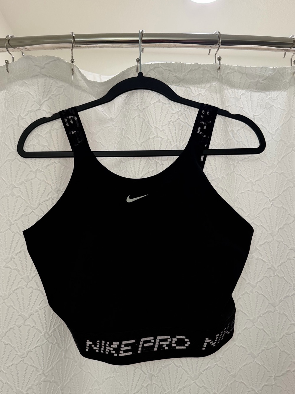 Nike Black Pro Cropped Athletic Tank